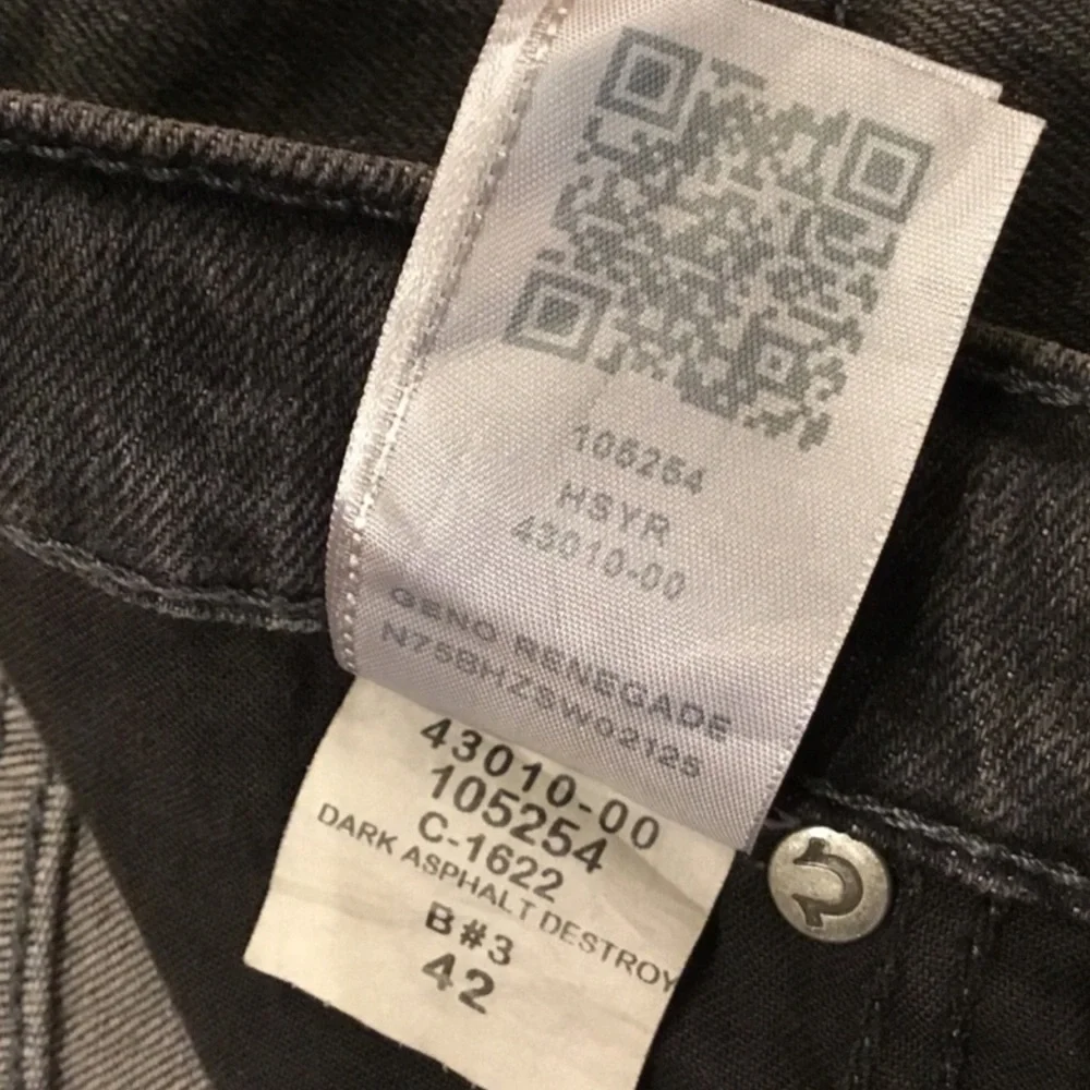 🆕 True Religion GENO Jeans 42 x 34 Big & Tall Relaxed Slim Renegade Asphalt Wash